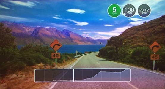Virtual spin class interface